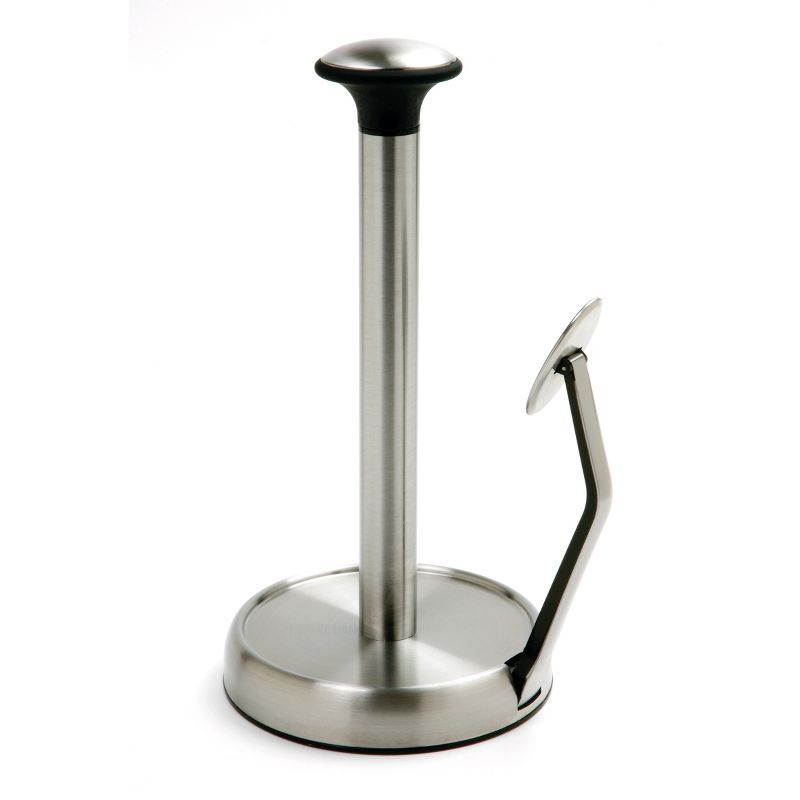 Norpro Stainless Steel Paper Towel Holder with Suction Base, 1 of 3