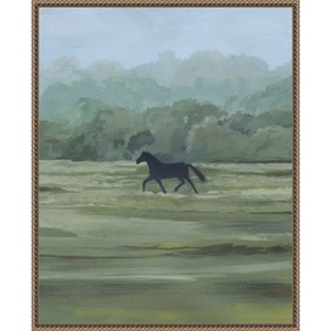 Amanti Art Rider''s Shadow II by Grace Popp Framed Canvas Wall Art - 1 of 4