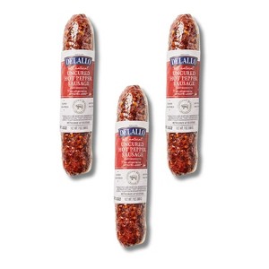 DeLallo Hot Pepper Dry-Cured Sausage, 7 oz Stick, (3 Pack) - 1 of 4