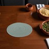 Unique Bargains Trivet Round Rope Woven Mat Cotton Non-woven Fabric 7.87"x7.87"x0.31" - 2 of 3