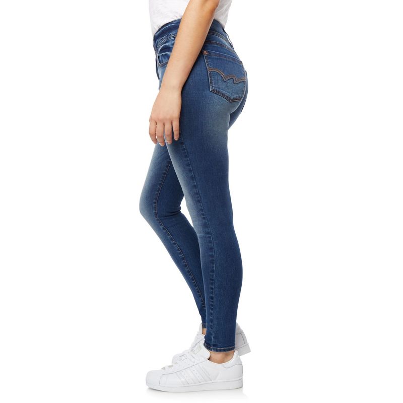 WallFlower Women's Flirty Curvy Skinny High Rise Insta Stretch Juniors Jeans (Standard and Plus), 3 of 10