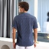 Campus Sutra Men Men's Lapis Blue Puffy-Textured Shirt - 4 of 4