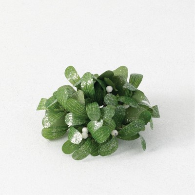 Sullivans Artificial Mistletoe 1/2 Orb 4.5"H Green