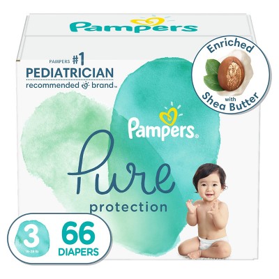 Pampers Pure Protection Diapers Super Pack - Size 3 - 66ct