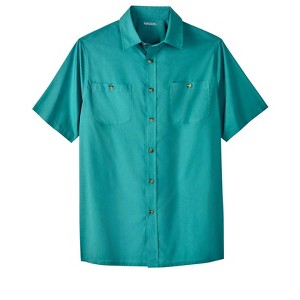 KingSize Short-Sleeve Pocket Sport Shirt - 1 of 4