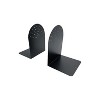 Huron Steel Book Ends 7.25"H Black (HASZ0095) - 3 of 3