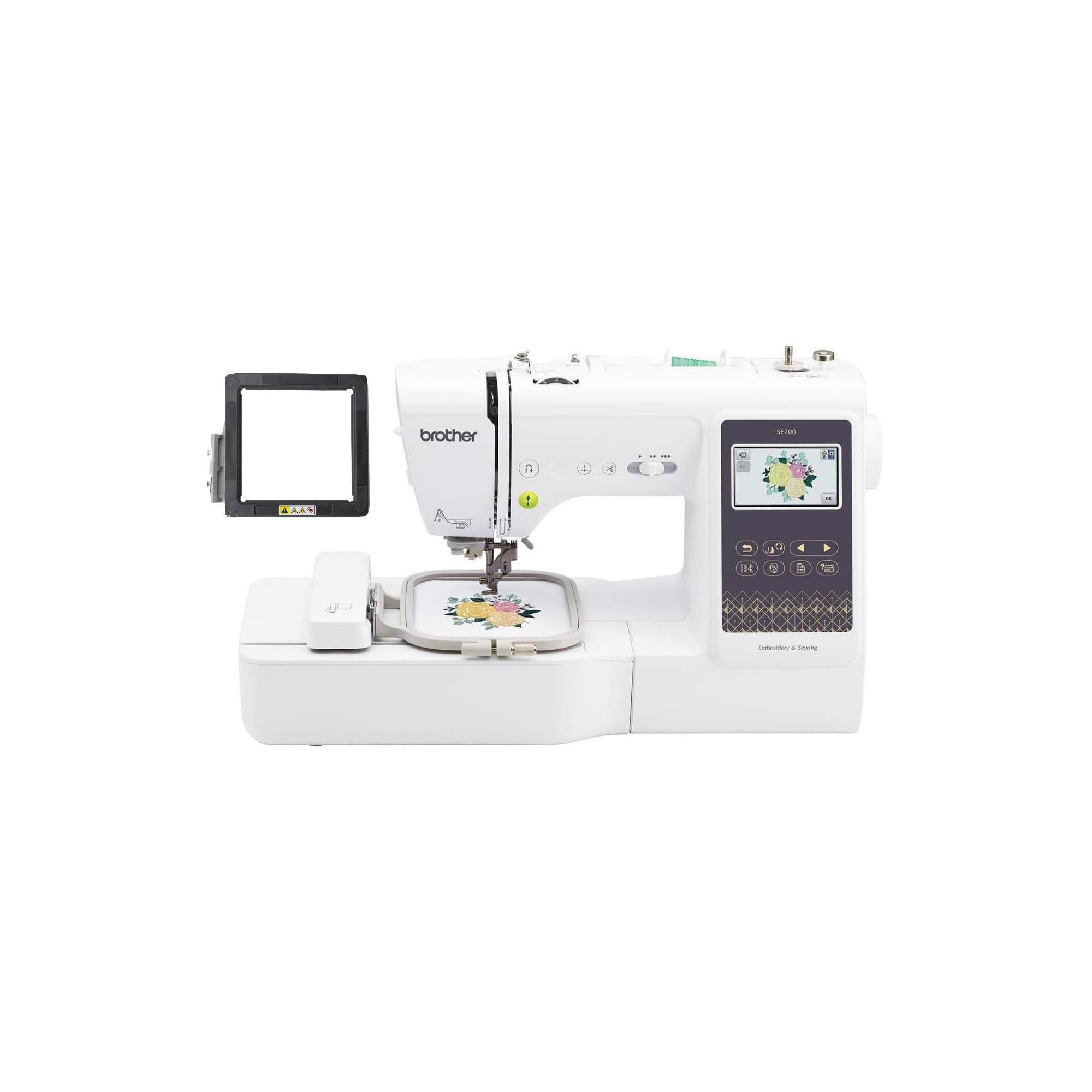 Brother SE700 Sewing and Embroidery Machine, 4" x 4" Magnetic Hoop Included