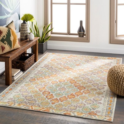 Mark & Day Bandsloot 7'10"x10' Rectangle Woven Indoor & Outdoor Area Rugs: Yellow, Stain-Resistant, Bohemian, Polypropylene