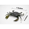 Collectible Wildlife Gifts | Crab, Mud Crab, With Squeak, Squeakee, Rubber, Crustacean Design, Hand Painted, Model,  Gift       7"      F1765 B107 - 2 of 4
