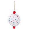 The Lakeside Collection Sets of 2 Patterned Paper Ball Ornaments - 2 of 2