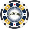 MasterPieces Casino Style 100 Piece Poker Chip Set - MLB Milwaukee Brewers - 3 of 4