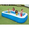 Intex Swim Center 72in x 120in x 22in Family Backyard Inflatable Swimming Pool - image 4 of 4