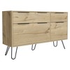 Treated Engineered Wood Double dressers with Superior Top and Soft-Close Hinges - 3 of 4