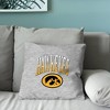 NCAA Iowa Hawkeyes 16" Heather Gray Sweatshirt Pillow - 4 of 4