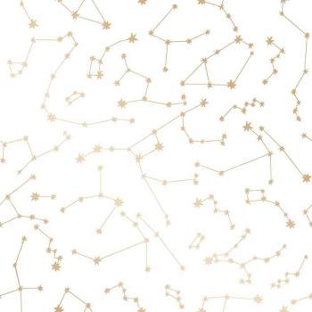 Tempaper Constellations Frost Self-Adhesive Removable Wallpaper