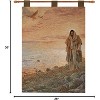 Manual Woodworkers and Weavers "In the World But Not of the World" Wall Hanging, 26" x 36" , Woven Cotton Tapestry with Finial Rod - 3 of 3