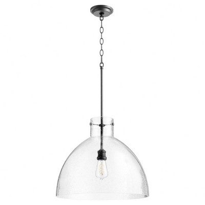 Quorum Lighting 1 - Light Pendant in  Noir