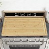 Bamboo Cutting Board and Stovetop Cover with 4 Removable Feet, 30x20 Extra Large Chopping Board with Juice Groove for Gas Electric Stove Burner RV - 2 of 4