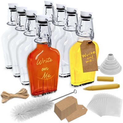 Nevlers 8.5 oz Swing Top Glass Flask Set