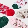 Women's Cute Christmas Icons Ribbed 5pk Quarter Crew Socks - Wondershop™ Assorted Colors 4-10 - 3 of 3