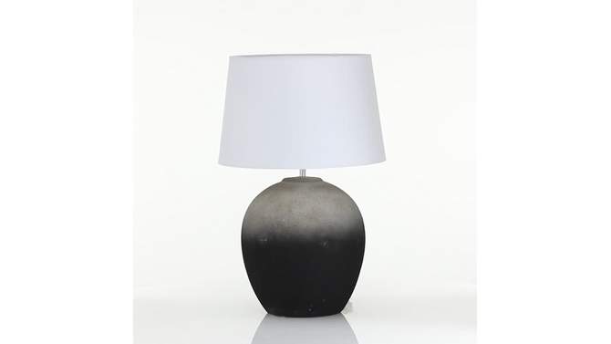 Ceramic Table Lamp with Drum Shade Black - Olivia &#38; May, 2 of 12, play video