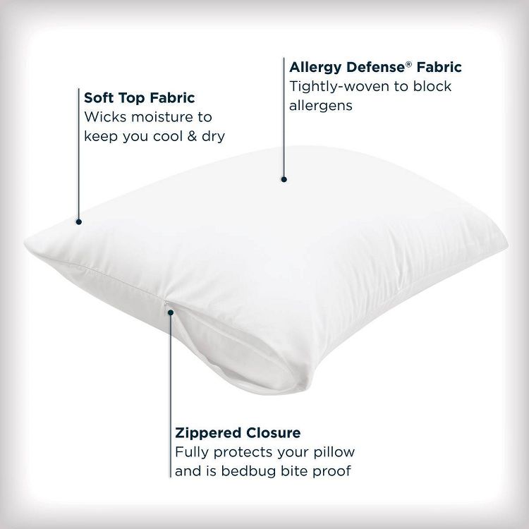 AllerEase 2pk Maximum Pillow Protectors, 4 of 7