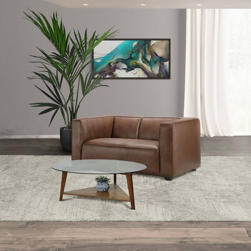 Otto Leather Loveseat - Abbyson Living, 3 of 9