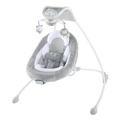 Photo 1 of Ingenuity InLighten Baby Swing - Cool Mesh Fabric, Swivel Infant Seat & Light Up Mobile - Braden (Unisex)
