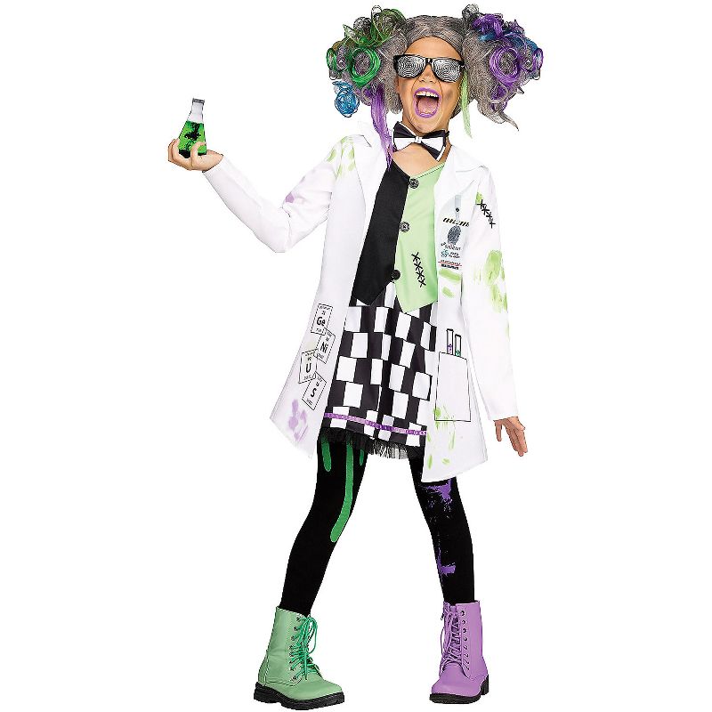 Halloween Express Girls' Mad Scientist Halloween Costume, 1 of 3