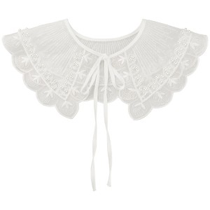 Elerevyo Women Blouse Detachable Neck Ruff Fake Dickey Collar 1 Pc - 1 of 4