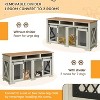 71 Inch Furniture Style Double Dog Crate Tv Stand with Storage, Heavy Duty Dog Crate Furniture for 2 Dogs, Dog Kennel - 4 of 4