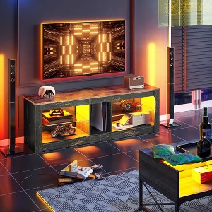 Bestier RGB TV Stand for TVs up to 60" with LED Lights Entertainment Center - 1 of 4