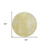 Gold Wheat And Ivory Abstract Washable Indoor Outdoor Area Rug - 3 of 4