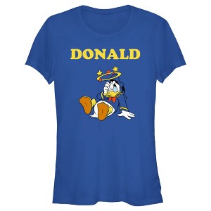 Junior's Women Mickey & Friends Donald Duck Stars T-Shirt - 1 of 4