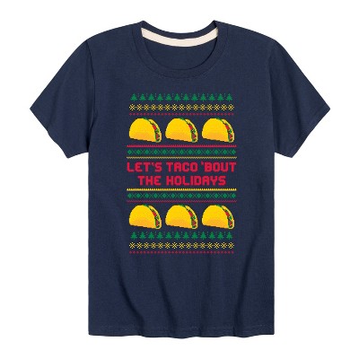 Boys' - Instant Message - Lets Taco Bout The Holidays Short Sleeve Graphic T-Shirt