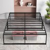 Garvee Twin/Full/Queen Metal Bed Frame - 14" Platform w/3-in-1 Steel Support, No Box Spring Needed, Easy Assembly, Black - 3 of 4