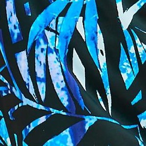 blue painterly leaves
