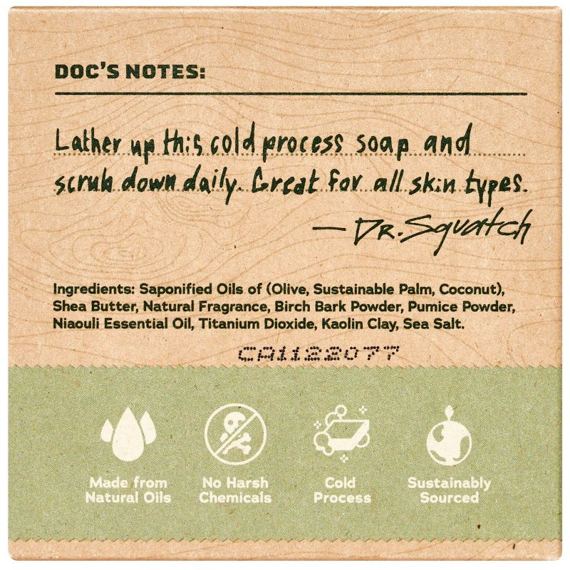 DR. SQUATCH Men&#39;s All Natural Bar Soap - Fresh/Woodsy Scent - 5oz, 2 of 8