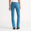 Lands' End Women's Recover Mid Rise Straight Leg Blue Jeans - 2 of 4