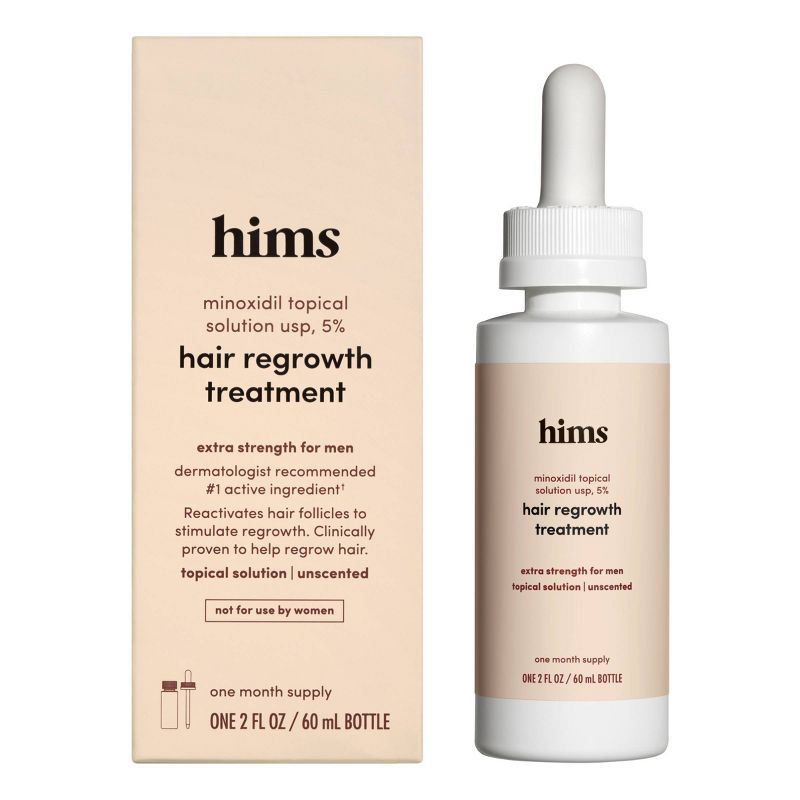 hims Minoxidil Serum - Extra Strength Topical Hair Regrowth Solution for Men - 2 fl oz, 1 of 7