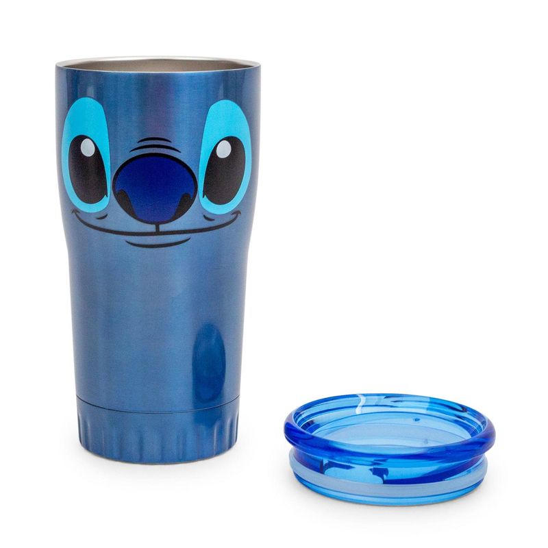 Silver Buffalo Disney's Lilo & Stitch Face Double-Walled Stainless Steel Tumbler | 20 Ounces, 2 of 7