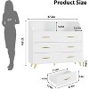 Jojoka Dresser for Bedroom, 6 Drawer Dresser with LED Lights and Charging Station for Living Room - 2 of 4