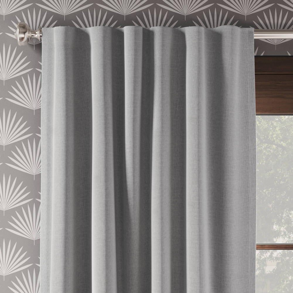 2pk 50"x84" Blackout Aruba Curtain Panels Gray - Threshold™