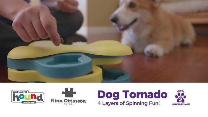 Outward Hound Nina Ottosson Tornado Puzzle Stimulating Interactive Dog Toy, 2 of 5, play video