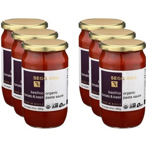 Seggiano Tomato & Basil Pasta Sauce - Case of 6 - 24 oz - 1 of 2