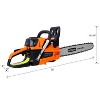 BABYYER 62CC Gas Powered Chainsaw, 20 Inch, 2-Cycle Petrol Handheld Cordless Chain Saw, Gasoline Gas Chainsaws - 3 of 4