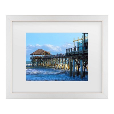Trademark Fine Art Mich Catanzaro Cocoa Beach Pier Matted Framed Art