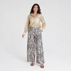 Women's Mid-Rise Wide Leg Pull-On Pants - A New Day™ - 4 of 4