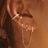 Small Gold Hoop Earrings Set for Women, 14K Gold Plated Lightweight Earrings Sets for Multiple Piercing - 2 of 4