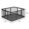 Metal Pantry Basket with Handles - Set of 2 - Matte Black - 3 of 4